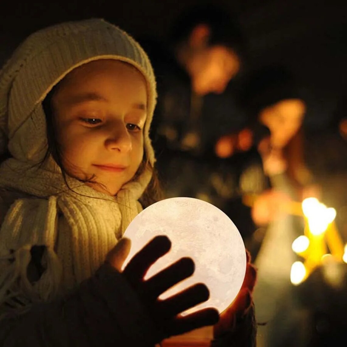 nočna lučka luna 3d led lučka - lučka za nočne luči