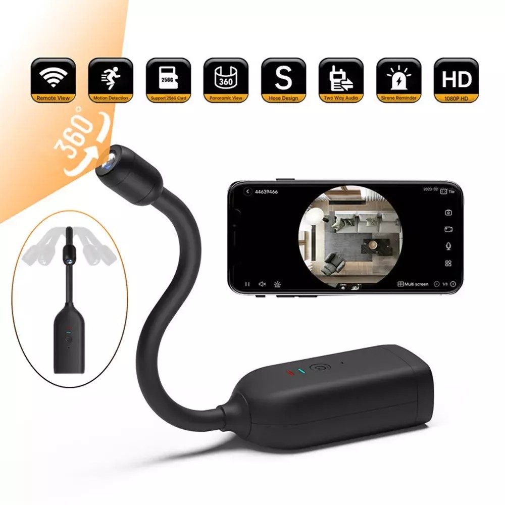 wifi Gooseneck kamera panoramska WIFI 1080P HD kamera s 360° vrtljivim