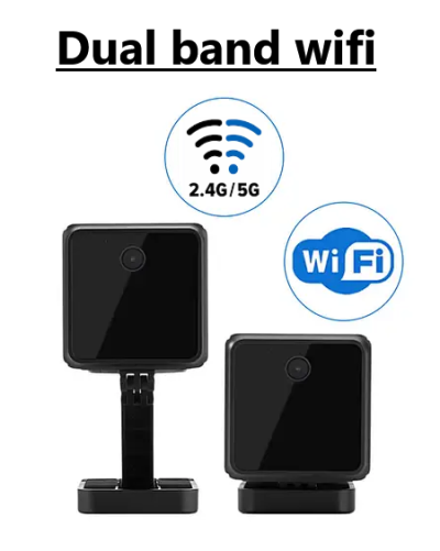 kamera z wifi dual band 2,4 ali 5 ghz mini varnost